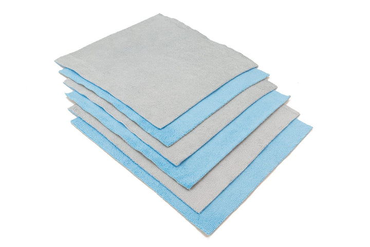 Autofiber Towel Blue [Saver Sheet] Coating Applicator Towel with Barrier Layer (12 in. x 12 in.) - 6 pack