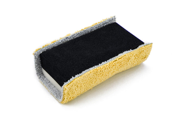 Autofiber Applicator [Saver Block &amp; Refill] Coating Applicator Foam Block with Side Velcro and Refill Saver Sheets with Barrier Layer (3.5 in. x 2 in. x 1 in.) - 12 pack