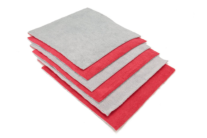 Autofiber Towel Red [Saver Sheet] Coating Applicator Towel with Barrier Layer (12 in. x 12 in.) - 6 pack