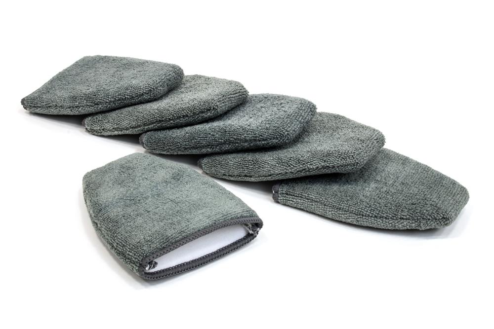 Autofiber Mitt Gray [Finger Applicator] Microfiber Fingertip Mitt Applicator (5 in. x 4 in.) 6 pack