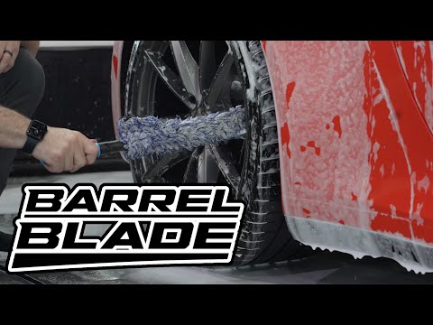 [Barrel Blade] Wheel Brush with Plush Microfiber Cover