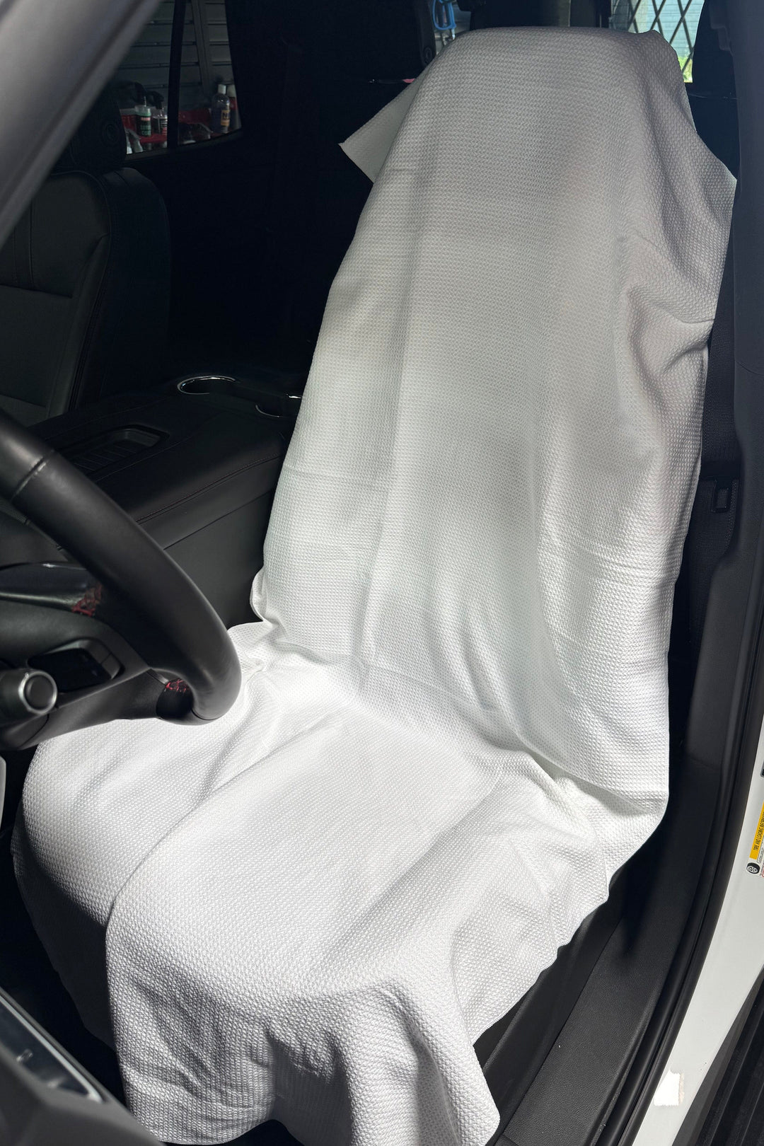 Autofiber Accessory Car Seat Cover - Waffle Weave Microfiber 62"x28"