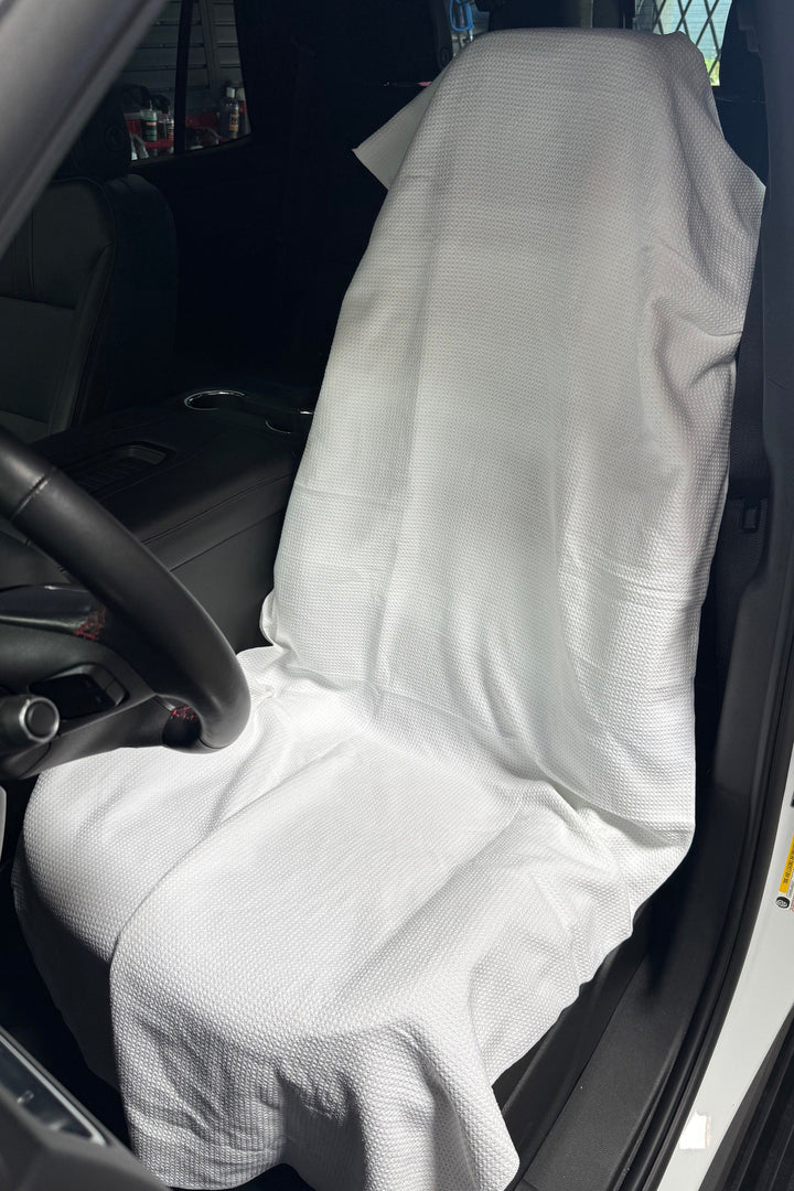 Autofiber Accessory Car Seat Cover - Waffle Weave Microfiber 62"x28"