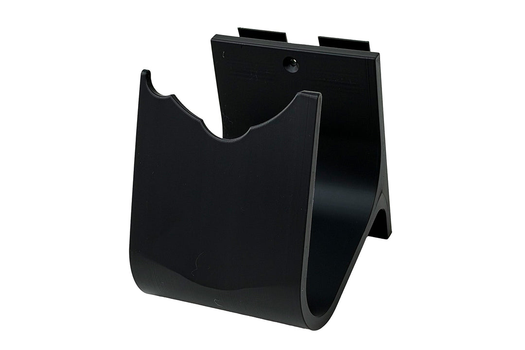 Black Slat Dock Polisher Holder with curved open cradle