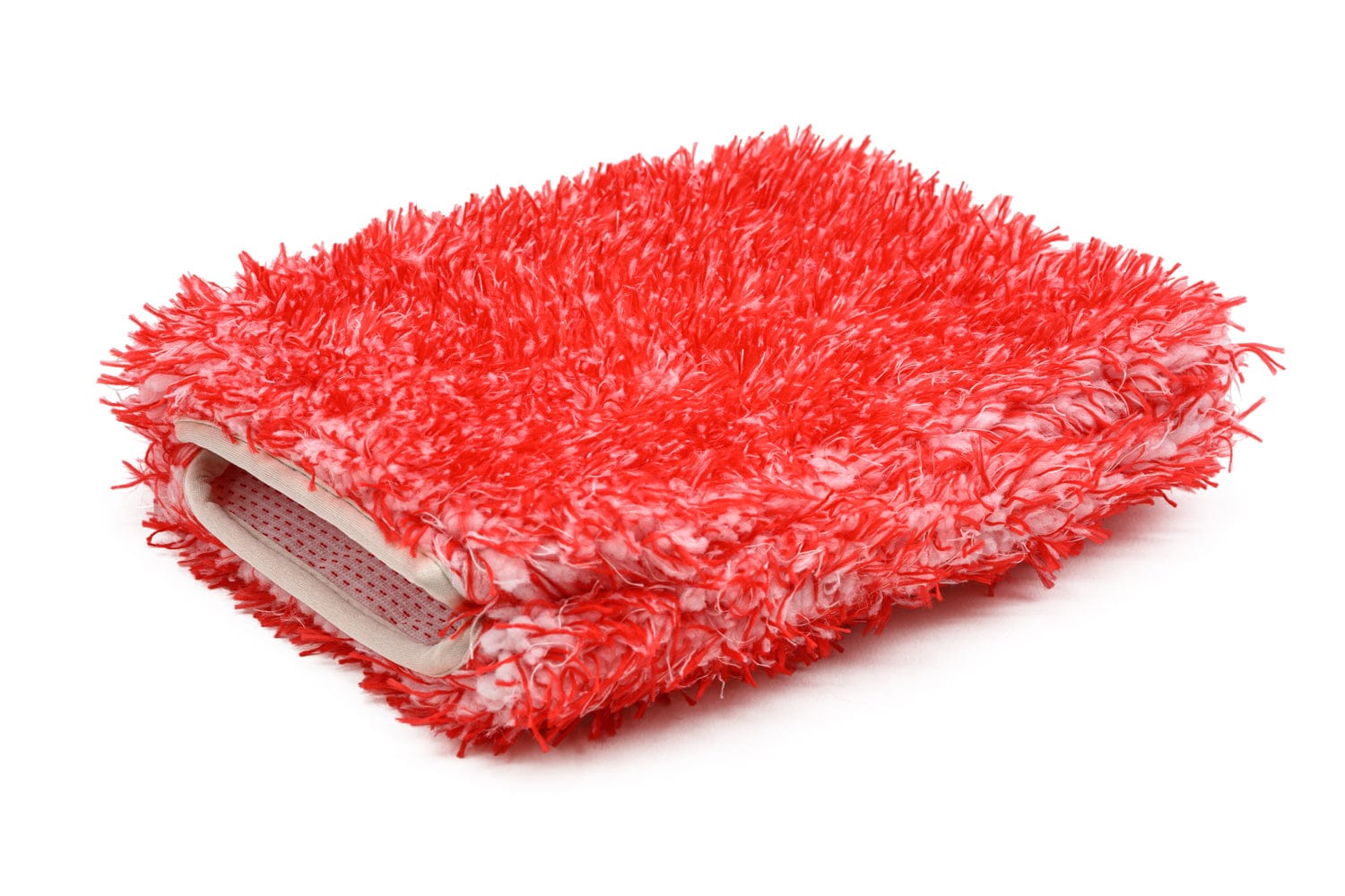 Autofiber Mitt Red [Wash Monster] Car Wash Pad (10 in. x 8 in.) 1 pack