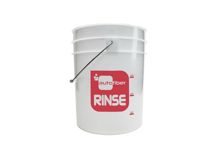 Autofiber [RINSE BUCKET] 5 Gallon Clear with Gallon Markers