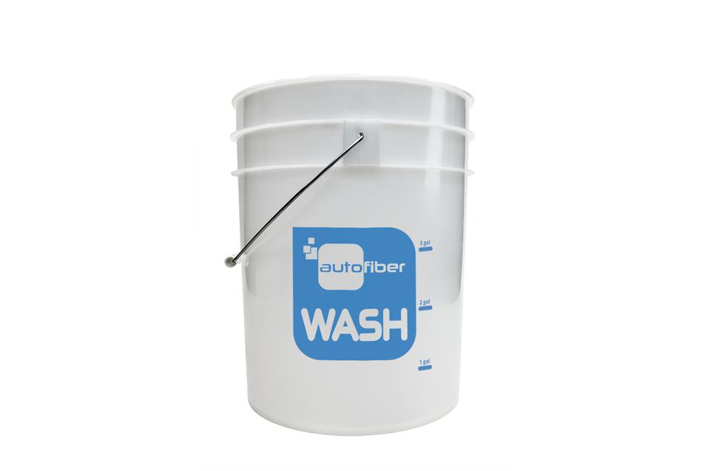 Autofiber [WASH BUCKET] 5 Gallon Clear with Gallon Markers
