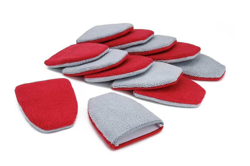 Autofiber Red [Saver Mitt] Coating Applicator Finger Mitt with Barrier Layer (5 in. x 4 in.) 12 pack