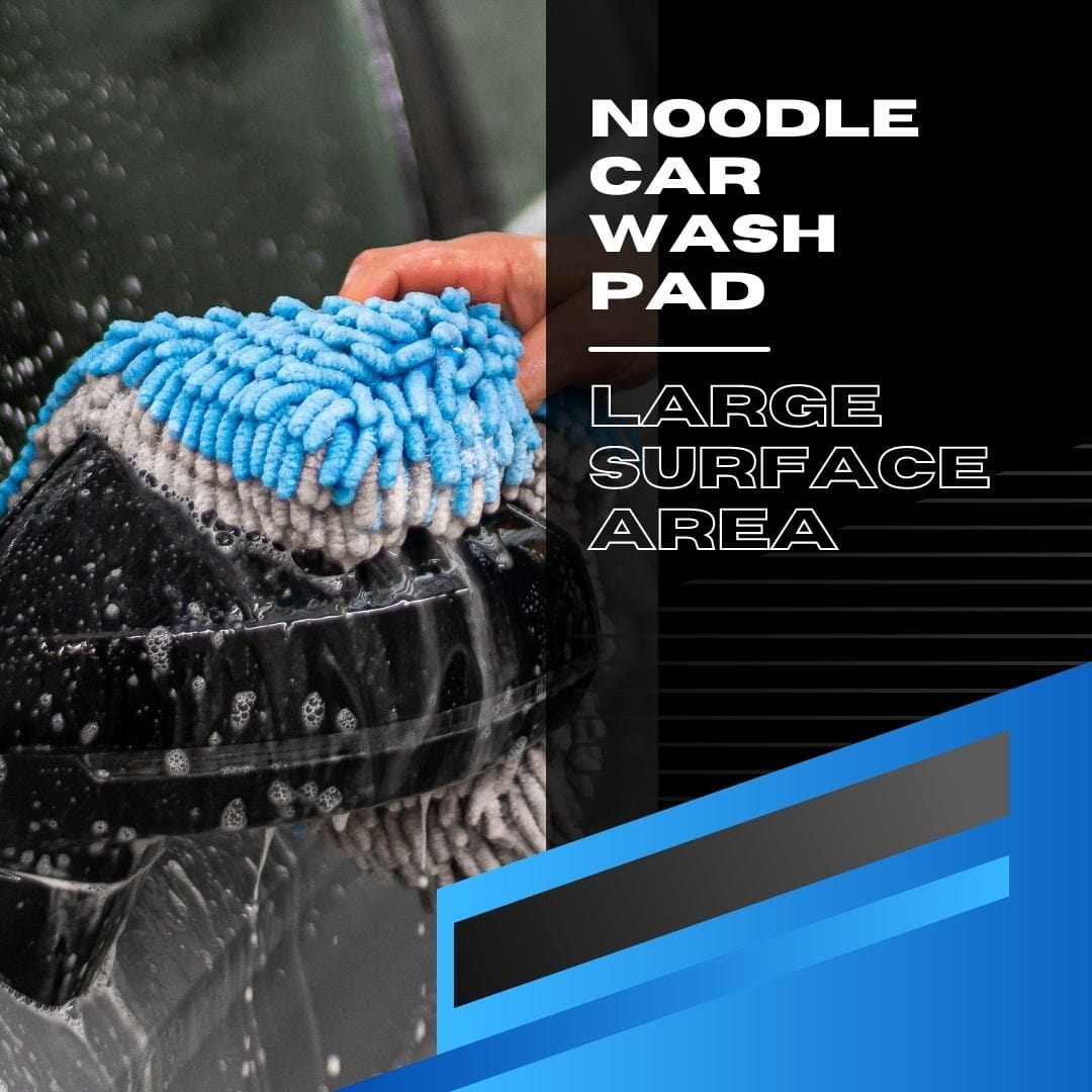 AutoFiber Noodle Microfiber Wash Pad 9 x 9 | Blue