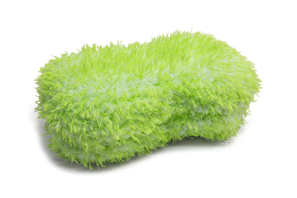 Autofiber Bulk Mitt FULL CASE [Green Monster] Plush Wash Sponge (9 in. x 5 in. x 3 in.) Case of 45