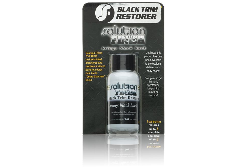 Solution finish - back to black
