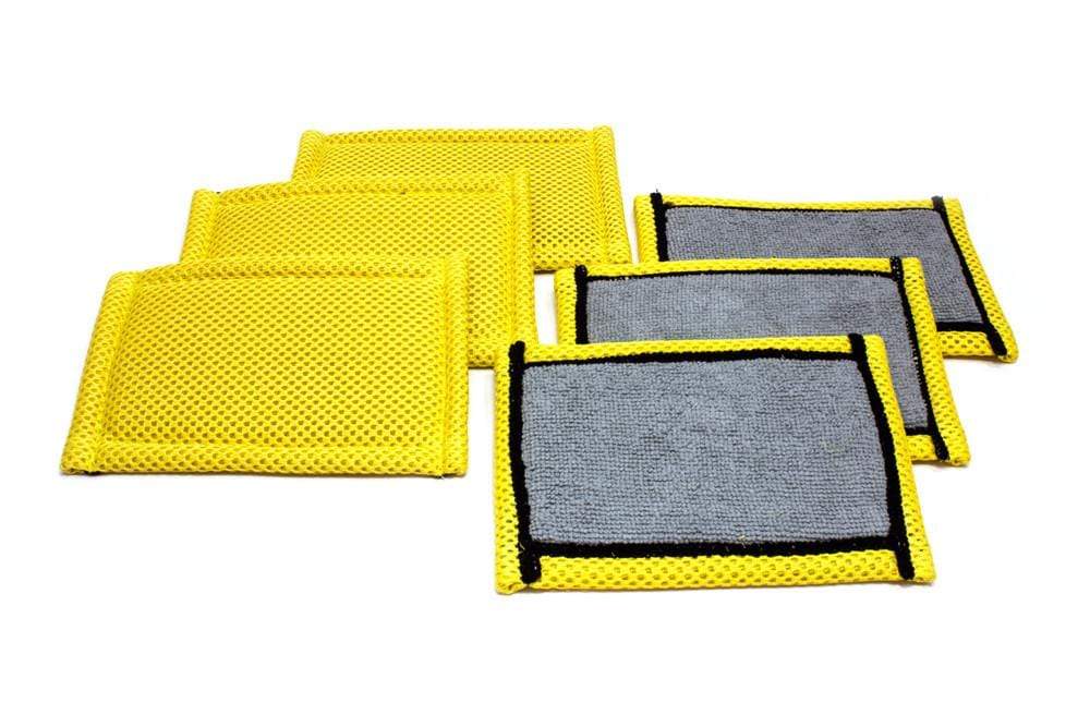 Autofiber Sponge [Skinny Scrubber] Leather and Interior Gentle Scrubbing Sponge (6 in x 4 in) 6 pack