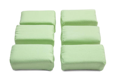 Autofiber Sponge Light Green [Appli-Coat] Microfiber Ceramic Coating Applicator Pad (3 in. x 1.5 in. x 1.5 in.) 6 pack