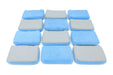 Autofiber Sponge Case Of Thin [Saver Applicator Half/Half] Microfiber Coating Applicator Sponge with Plastic Barrier (One Side Suede, One Side Terry)  - 216 per case