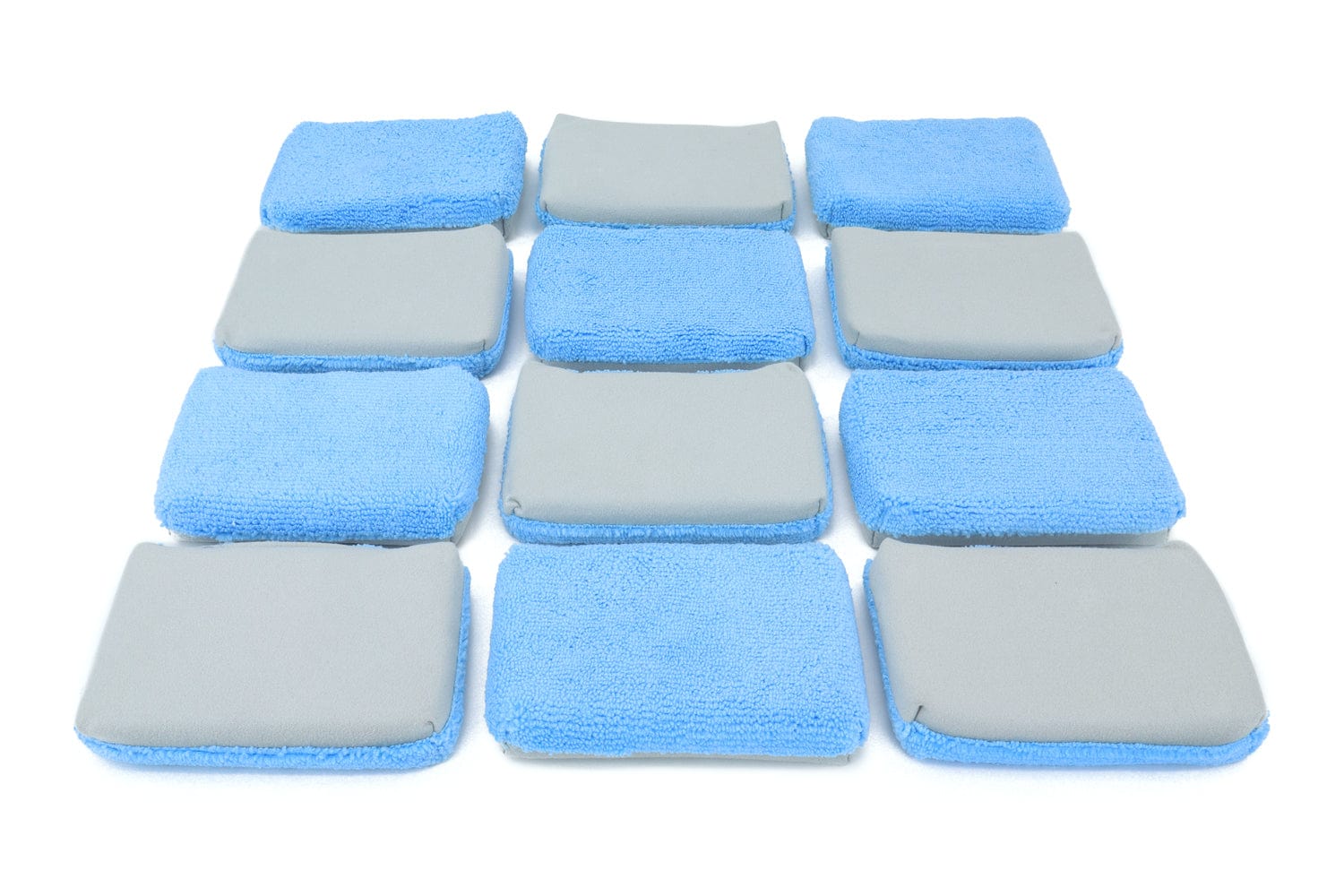 Autofiber Sponge Case Of Thin [Saver Applicator Half/Half] Microfiber Coating Applicator Sponge with Plastic Barrier (One Side Suede, One Side Terry)  - 216 per case