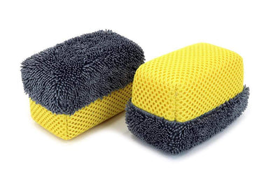 Scrubit Microfiber Car Wash Sponge - Non-Scratch Wash Mitt Microfibers for Cleaner Cars, Great for Everyday Cleaning - Automobile Cleaning Sponges