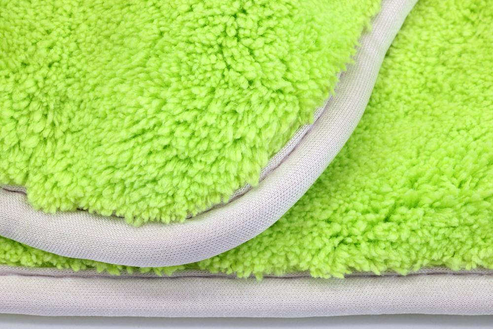 Autofiber Double Flip Rinseless Car Wash Towel Green - 8 x 8