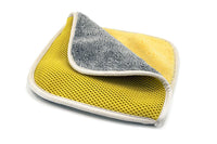 Autofiber Towel [Multi Flip] Four Weave Microfiber Towels - Mesh | Twist | Plush | Waffle (8 in. x 8 in., 500/400/360/300 gsm) 3 pack