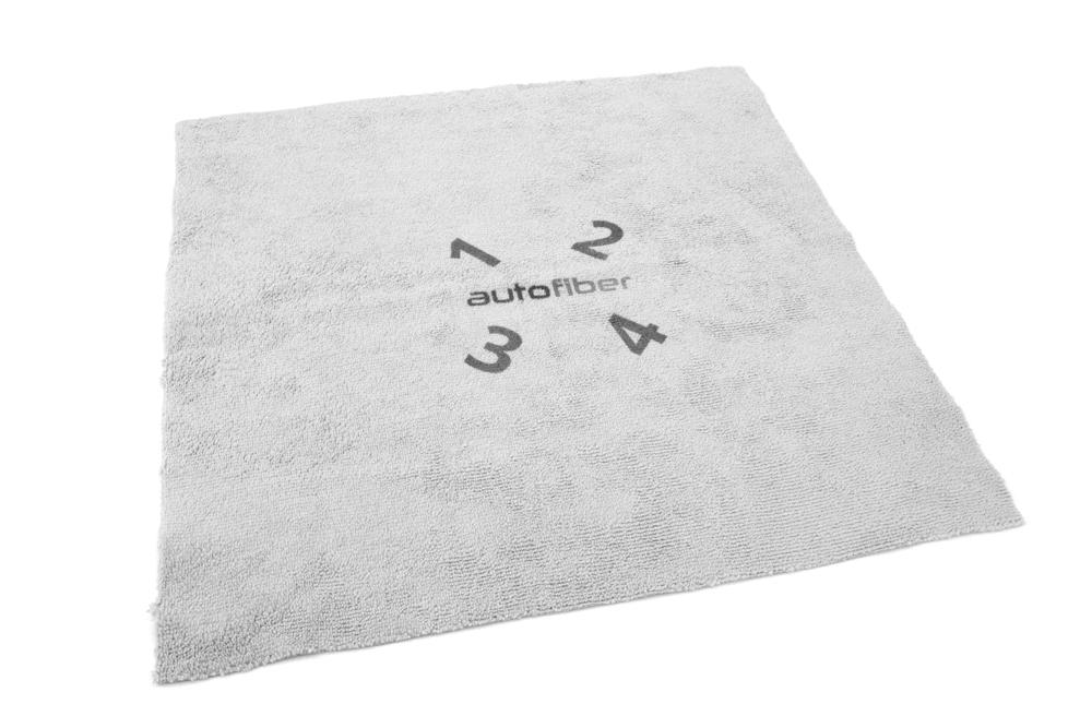 Autofiber [Quadrant Wipe] Microfiber Coating Leveling Towel (16 in. x 16 in., 390 gsm) - 10 pack