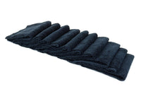 Autofiber Towel Black [Cost What!] Edgeless Microfiber Shop Rag (16 in. x 16 in.) - 10 pack