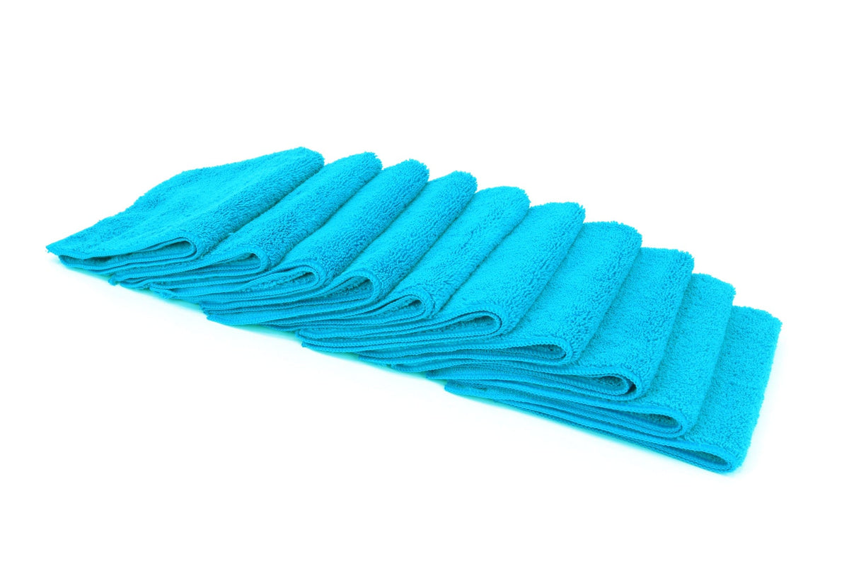 Autofiber Towel Teal [Cost What!] Microfiber Shop Rag (16 in. x 16 in.) - 10 pack