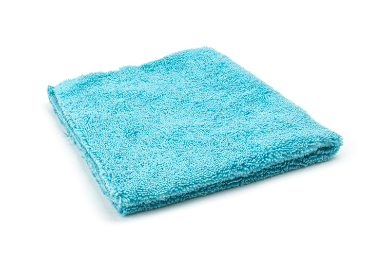 Autofiber Bulk Towel Teal Blue FULL CASE [Cost What!] Edgeless Microfiber Shop Rag (16 in. x 16 in.) - Case of 200