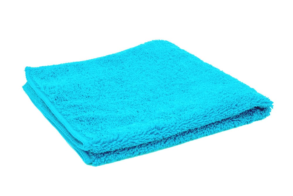 Autofiber Bulk Towel Teal FULL CASE [Cost What!] Microfiber Shop Rag (16 in. x 16 in.) - Case of 200