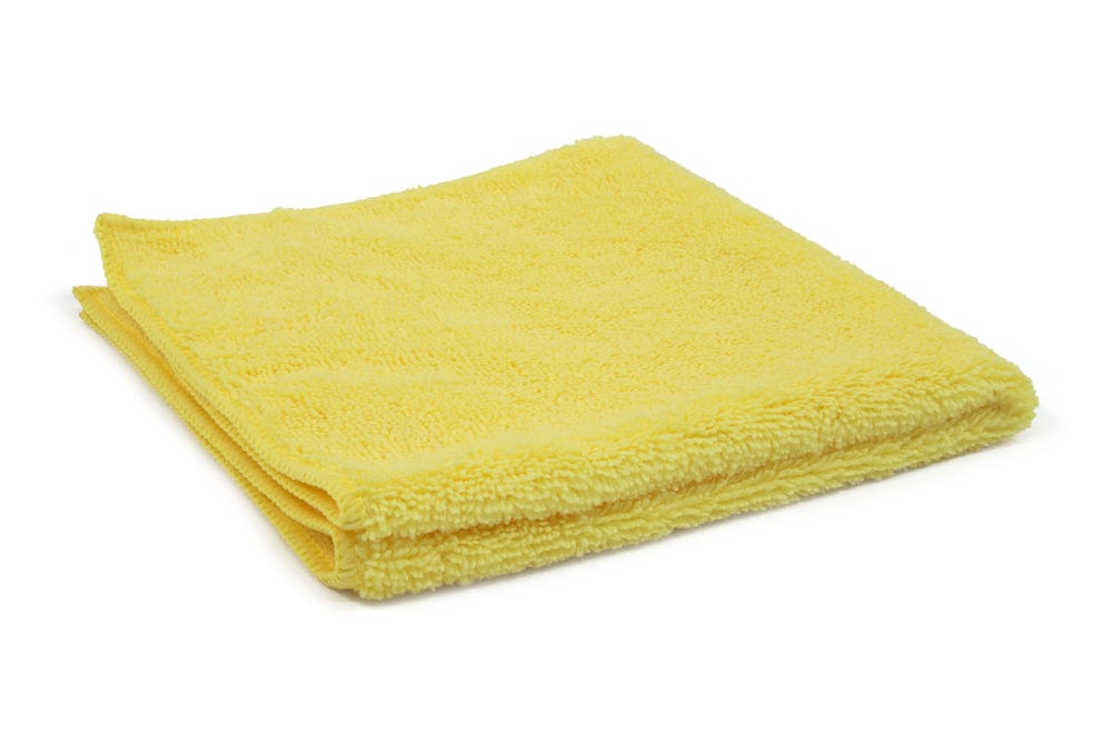 Autofiber Bulk Towel Yellow FULL CASE [Cost What!] Microfiber Shop Rag (16 in. x 16 in.) - Case of 200