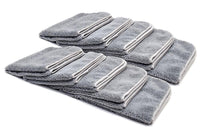 Autofiber Towel Gray [Elite] Microfiber Detailing Towels with MicroEdge (16 in. x 16 in. 360 gsm) 10 pack