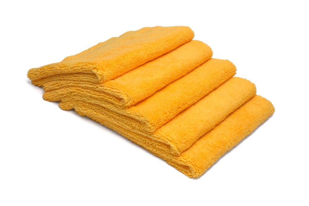 Autofiber Korean Plush Premium Edgeless Microfiber Detailing Towels (16x16) 10-Pack (Orange)
