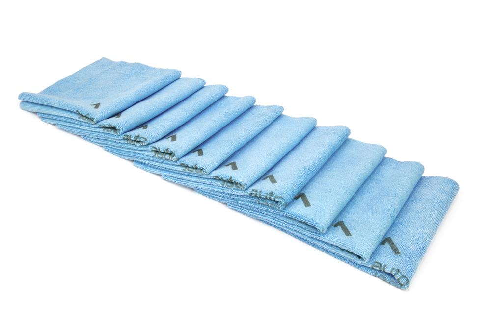 Autofiber Blue [Quadrant Wipe] Microfiber Coating Leveling Towel (16 in. x 16 in., 390 gsm) - 10 pack