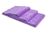 Autofiber Towel Purple [Detailer's Delight] Heavyweight Microfiber QD and Final Wipe Towel (16 in. x 16 in., 550 gsm) 3 pack