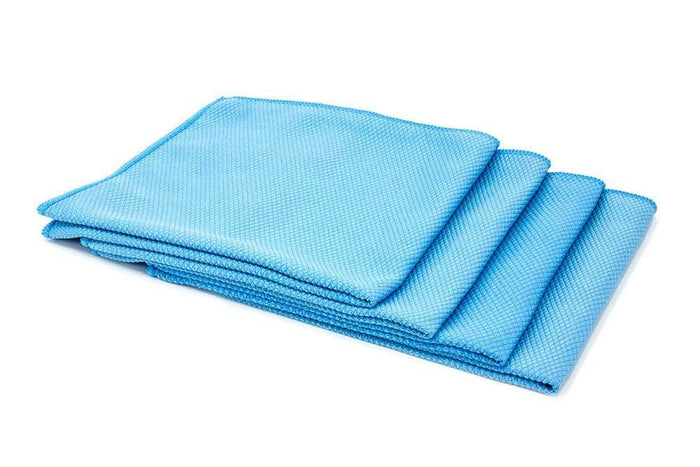 Autofiber Towel Blue [Diamond Glass] Microfiber Window and Mirror Cloth (16 in. x 16 in., 300 gsm) 4 pack