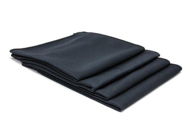 Autofiber Towel Black [Diamond Glass] Microfiber Window and Mirror Cloth (16 in. x 16 in., 300 gsm) 4 pack