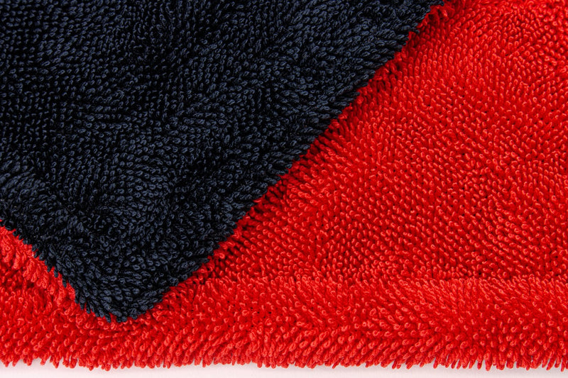 Autofiber Towel Red/Black Dreadnought MAX Original - Triple Layer Microfiber Twist Pile Drying Towel (20 in. x 30 in., 1400gsm) - 1 pack
