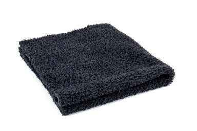 Autofiber Bulk Towel Black FULL CASE [Korean Plush 350] 350gsm 16"x16" - 120/case