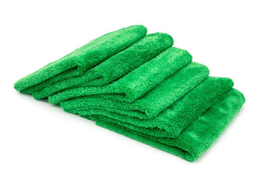 Autofiber Towel Green [Korean Plush 350] Edgeless Detailing Towels (16 in. x 16 in. 350 gsm) 6 pack