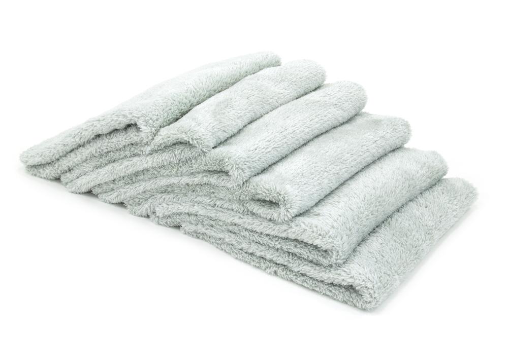 Autofiber Towel Light Gray [Korean Plush 350] Edgeless Detailing Towels (16 in. x 16 in. 350 gsm) 6 pack