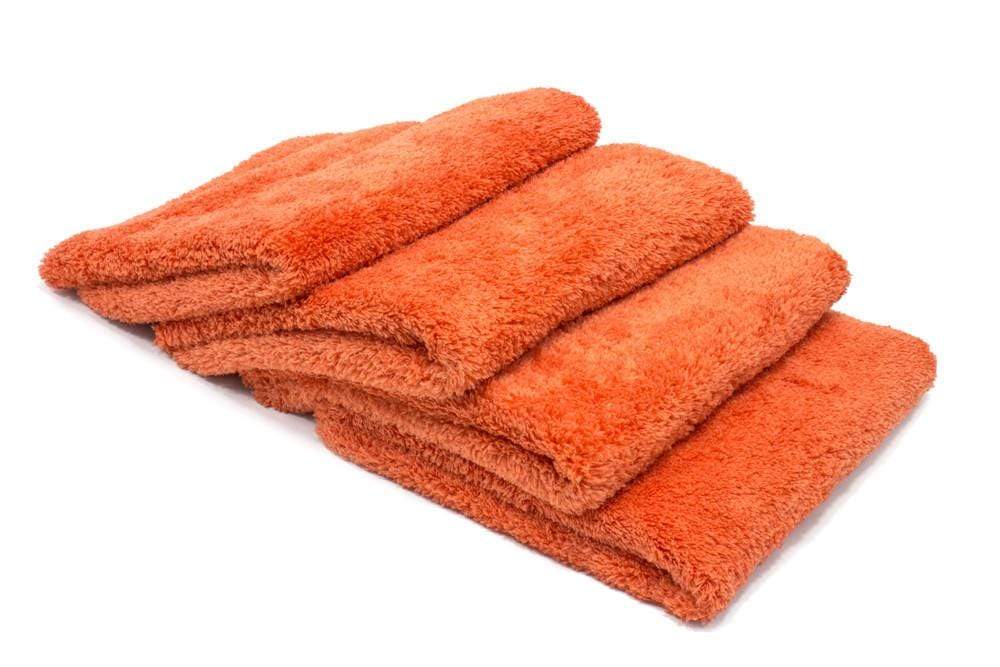 Autofiber Towel Orange [Korean Plush 470] Edgeless Detailing Towels (16 in. x 16 in. 470 gsm) 4 pack