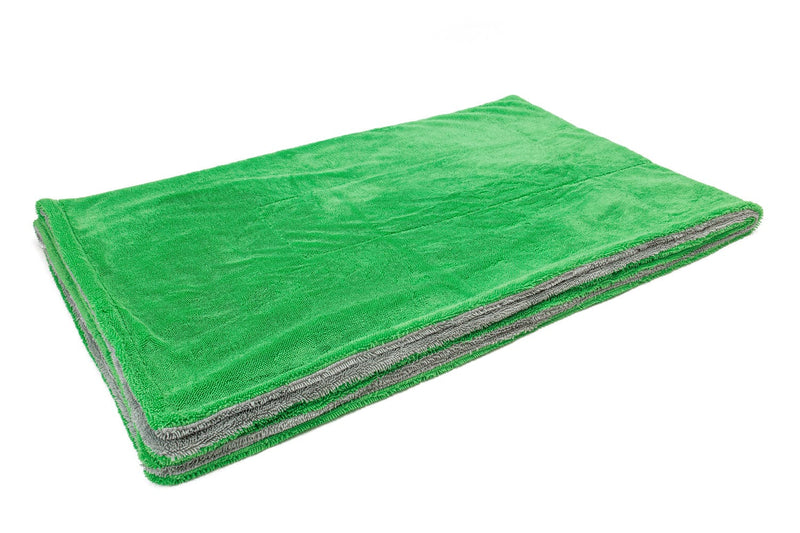 Autofiber Towel Green/Gray MEGAnought - XXXL Twist Pile Microfiber Drying Towel (69 in. x 42 in., 1100gsm) - 1 pack