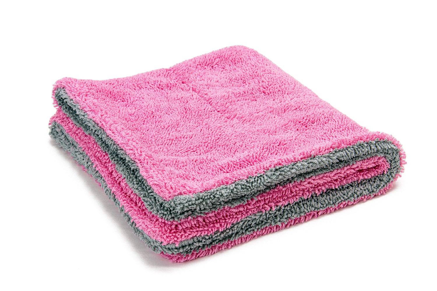 Autofiber Bulk Towel Pink/Gray FULL CASE [Dreadnought Jr.] 1100gsm 16"x16" - 68/case