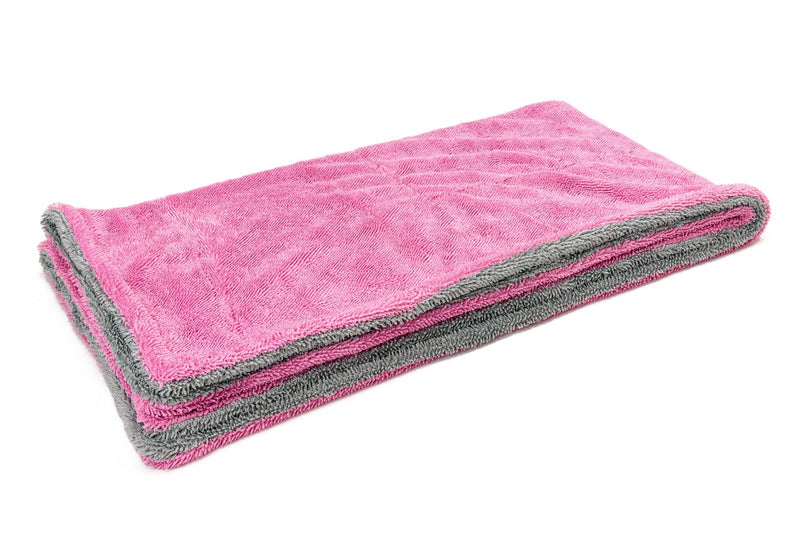Autofiber Towel Pink/Gray Dreadnought XL - Microfiber Car Drying Towel (20 in. x 40 in., 1100gsm) - 1 pack