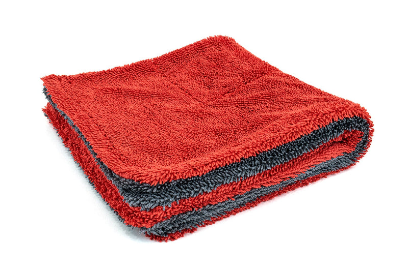 Autofiber Bulk Towel Red/Gray FULL CASE [Dreadnought Jr.] 1100gsm 16"x16" - 68/case