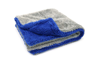 Autofiber Bulk Towel Blue/Gray FULL CASE [Amphibian Jr.] Detailing Towel 1100gsm 16"x16" - 72/case