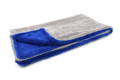 Autofiber [Double Flip] Microfiber Rinseless Wash Towel 8x8 Blue - 3 Pack (Blue)