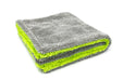 Autofiber Bulk Towel Green/Gray FULL CASE [Amphibian Jr.] Detailing Towel 1100gsm 16"x16" - 72/case