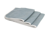 Autofiber Towel Gray [No Streak Freak] Microfiber Waffle-Weave Glass Towel (16 in. x 16 in. 400 gsm) 3 pack