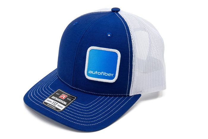 Autofiber Apparel [Autofiber Hat] Snap Back - Blue/White Patch