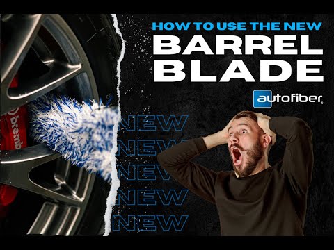 [Barrel Blade] Wheel Brush with Plush Microfiber Cover